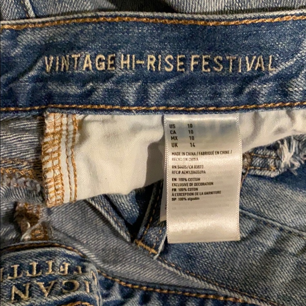 American Eagle Vintage Hi-Rise Festival Shorts